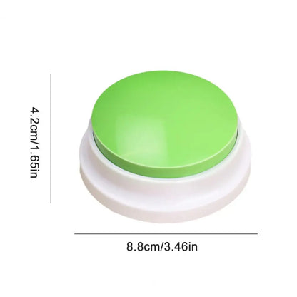 Pet Toy for Cats Dogs Pet Toy with Sound Dog Training Voice Recording Button Pet Communication Buzzer Second Playback for Cats